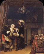 Frans van Mieris The Gentleman in the shop china oil painting reproduction